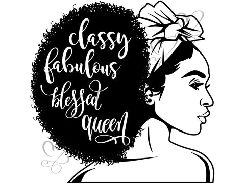 Afro Beautiful Black Woman SVG African American Ethnicity Afro Puffy Hairstyle Beauty Salon Queen Diva Classy Lady  Beautiful People Beauty Salon Princess