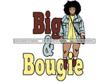 Plus Size Curvy Woman SVG Thick Goddess BBW African American Ethnicity Queen Diva Classy Lady .SVG .EPS .PNG .JPG Vector Clipart Not For Cutting