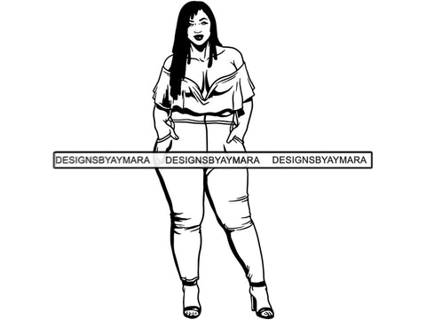 Copy of Afro Woman SVG BBW Big and Bougie African American Ethnicity Afro Puffy Hairstyle Queen Diva Classy Lady  .SVG .EPS .PNG Vector Clipart Cricut Circuit Cut Cutting