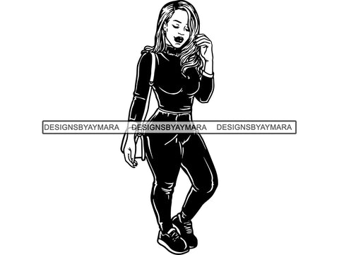 Afro Woman SVG African American Ethnicity Queen Diva Classy Lady  .SVG .EPS .PNG Vector Clipart Cricut Circuit Cut Cutting