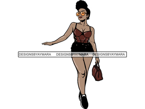 Afro Woman Goddess African American Ethnicity Queen Diva Classy Lady  .JPG .EPS .PNG Vector Clipart Not For Cutting