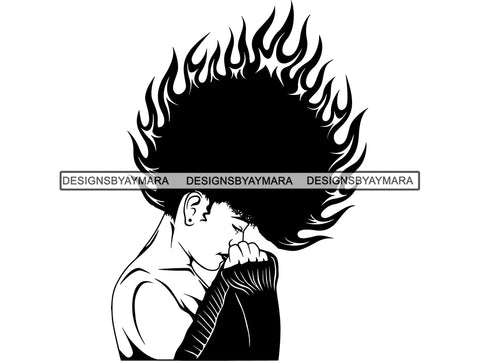 Afro Woman SVG Nubian Melanin Goddess Queen Diva Classy Lady .SVG .EPS .PNG Vector Clipart Digital Cricut Circuit Cut Cutting