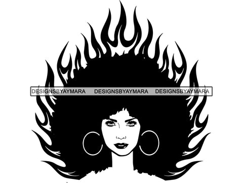 Afro Woman SVG African American Ethnicity Queen Diva Classy Lady  .SVG .EPS .PNG Vector Clipart Cricut Circuit Cut Cutting