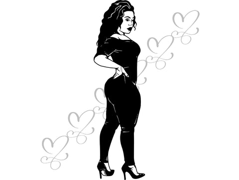Afro Beautiful Black Woman SVG African American Ethnicity Afro Puffy Hairstyle Beauty Salon Queen Diva Classy Lady  Beautiful People Beauty Salon Princess