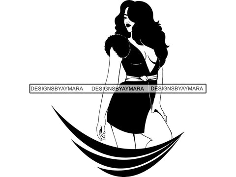 Beautiful Woman Svg Classy Diva Lady Nubian Queen .SVG .EPS .PNG Vector Clipart Silhouettes Circuit Cut Cutting