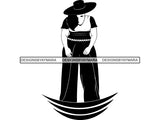 Afro Beautiful Black Woman SVG BBW Big And Bougie Queen Diva Classy Lady  .SVG .EPS .PNG Vector Clipart Silhouette Cricut Circuit Cut Cutting