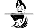 Beautiful Woman Svg Classy Diva Lady Nubian Queen .SVG .EPS .PNG Vector Clipart Silhouettes Circuit Cut Cutting
