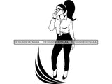 Beautiful Woman Svg Classy Diva Lady Nubian Queen .SVG .EPS .PNG Vector Clipart Silhouettes Circuit Cut Cutting