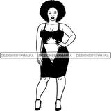 Afro Caribbean Antigua and Barbuda Goddess SVG Cutting Files For Silhouette Cricut and More