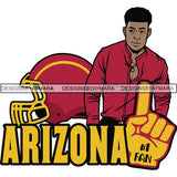 Arizona Man #1 Fan Football Team Sport SVG Cutting Files For Cricut and More