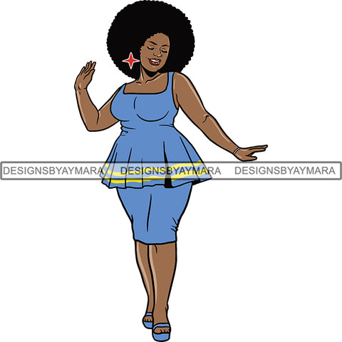 Afro Caribbean Aruba Goddess SVG Cutting Files For Silhouette Cricut and More
