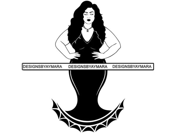 Beautiful Big Woman Svg Bbw Big And Bougie Fabulous Goddess Queen Diva Designsbyaymara