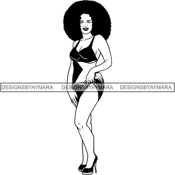Afro Caribbean Bahamas Goddess SVG Cutting Files For Silhouette Cricut and More