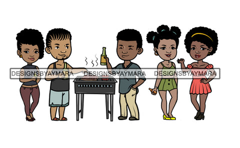 Barbecue Reunion PNG Files For Print