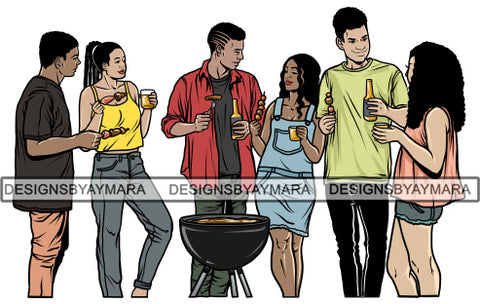 Barbecue Reunion PNG Files For Print