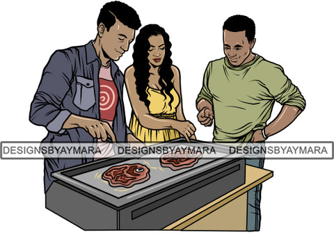 Barbecue Reunion PNG Files For Print