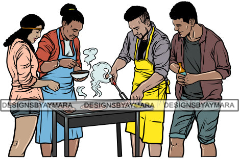 Barbecue Reunion PNG Files For Print