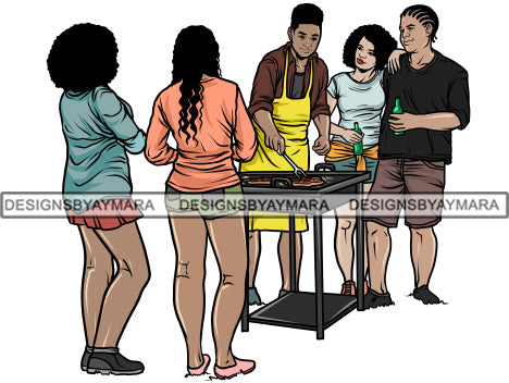 Barbecue Reunion PNG Files For Print