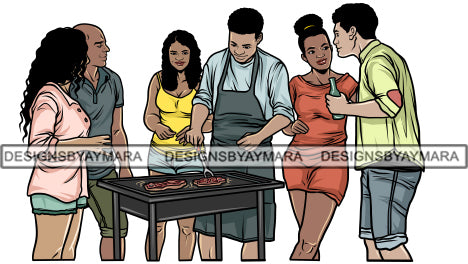 Barbecue Reunion PNG Files For Print