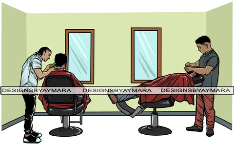 Barbershop #3 PNG Files For Print
