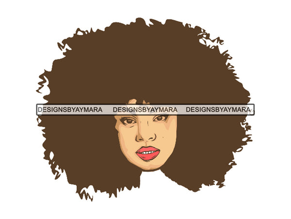 Afro Beautiful Black Woman SVG African American Ethnicity Afro Puffy Hairstyle Beauty Salon Queen Diva Classy Lady  Beautiful People Beauty Salon Princess