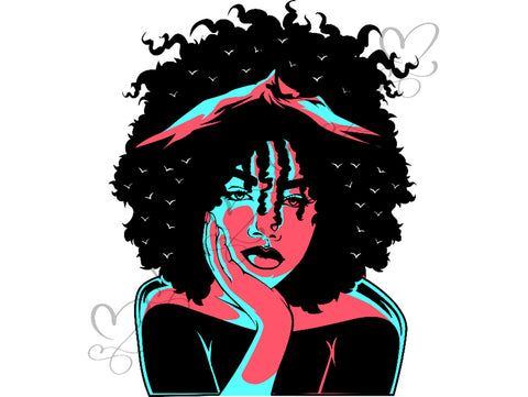 Afro Beautiful Black Woman SVG African American Ethnicity Afro Puffy Hairstyle Beauty Salon Queen Diva Classy Lady  Beautiful People Beauty Salon Princess