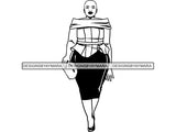Thick Woman SVG BBW Big And Bougie Sexy African American Ethnicity Queen Diva Classy Lady  .SVG .EPS .PNG Vector Clipart Digital Cricut Circuit Cut Cutting