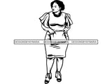 Thick Woman SVG BBW Big And Bougie Sexy African American Ethnicity Queen Diva Classy Lady  .SVG .EPS .PNG Vector Clipart Digital Cricut Circuit Cut Cutting