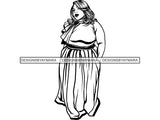 Thick Woman SVG BBW Big And Bougie Sexy African American Ethnicity Queen Diva Classy Lady  .SVG .EPS .PNG Vector Clipart Cricut Circuit Cut Cutting