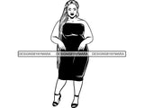 Afro Woman SVG BBW Big and Bougie African American Ethnicity Classy Lady Diva Queen .PNG .JPG .EPS .SVG Vector Clipart Clipart Cricut Circuit Cut Cutting