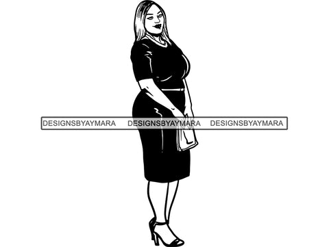 Afro Woman SVG BBW Big and Bougie African American Ethnicity Classy Lady Diva Queen .PNG .JPG .EPS .SVG Vector Clipart Clipart Cricut Circuit Cut Cutting