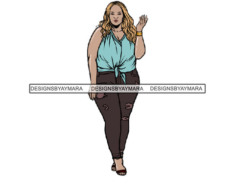 Afro Thick BBW Woman African American Ethnicity Queen Diva Classy Lady  Beautiful Big And Bougie  PNG JPG EPS Vector Clipart