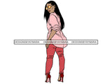 Pretty Woman Goddess Sexy Queen Diva Classy Lady .JPG .EPS .PNG Vector Clipart Not For Cutting