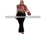 Afro Thick BBW Woman African American Ethnicity Queen Diva Classy Lady Beautiful Big And Bougie  PNG JPG EPS Vector Clipart