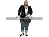 Afro Thick BBW Woman African American Ethnicity Queen Diva Classy Lady Beautiful Big And Bougie  PNG JPG EPS Vector Clipart