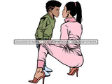 Happy Mother's Day Beautiful Woman Mom Child Goddess True Love  .SVG .EPS .PNG Vector Clipart Not For Cutting