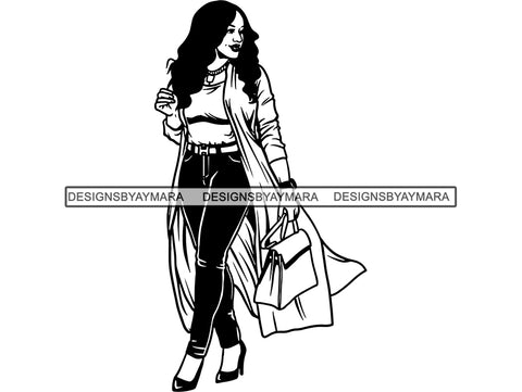 Afro Beautiful Black Woman SVG BBW African American Ethnicity Afro Puffy Hairstyle Beauty Salon Queen Diva Classy Lady  .SVG .EPS .PNG Vector Clipart Digital Cricut Circuit Cut Cutting