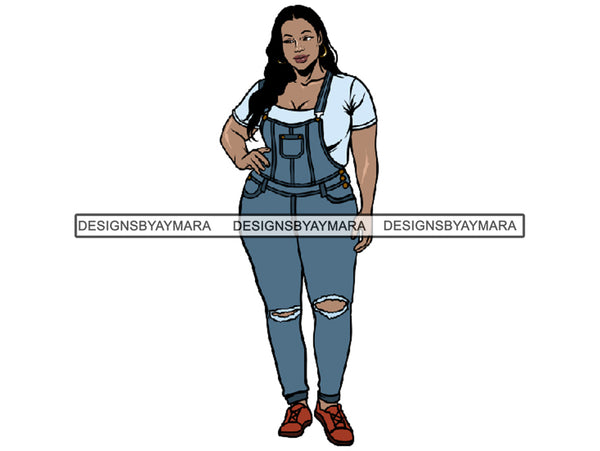 Afro Thick BBW Woman African American Ethnicity Queen Diva Classy Lady Beautiful Big And Bougie  PNG JPG EPS Vector Clipart
