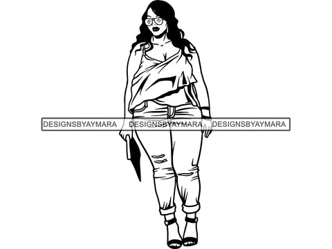 Afro Beautiful Black Woman SVG BBW African American Ethnicity Afro Puffy Hairstyle Beauty Salon Queen Diva Classy Lady  .SVG .EPS .PNG Vector Clipart Digital Cricut Circuit Cut Cutting
