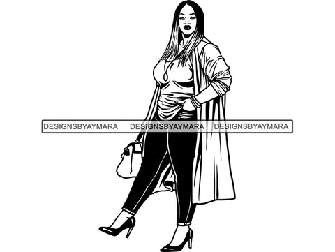 Afro Beautiful Black Woman SVG BBW African American Ethnicity Afro Puffy Hairstyle Beauty Salon Queen Diva Classy Lady  .SVG .EPS .PNG Vector Clipart Digital Cricut Circuit Cut Cutting