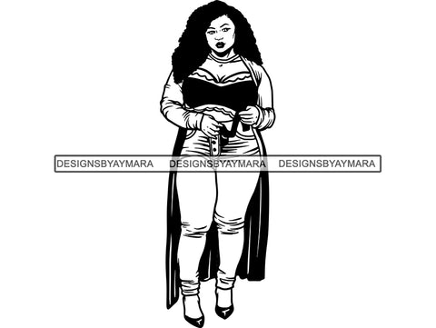Afro Beautiful Black Woman SVG BBW African American Ethnicity Afro Puffy Hairstyle Beauty Salon Queen Diva Classy Lady  .SVG .EPS .PNG Vector Clipart Digital Cricut Circuit Cut Cutting