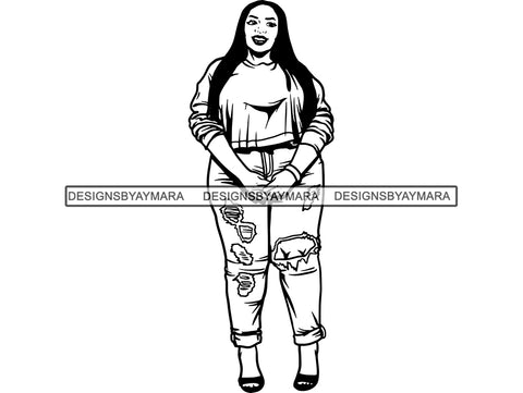 Afro Beautiful Black Woman SVG BBW African American Ethnicity Afro Puffy Hairstyle Beauty Salon Queen Diva Classy Lady  .SVG .EPS .PNG Vector Clipart Digital Cricut Circuit Cut Cutting