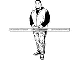 Afro Big and Tall Man #10 SVG Cut Files For Silhouette and Cricut
