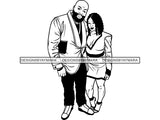 Afro Big and Tall Man #11 SVG Cut Files For Silhouette and Cricut