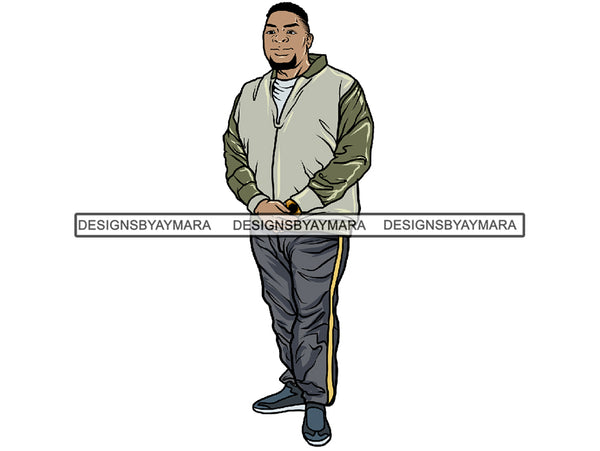 Afro Big and Tall Man #10 PNG Files For Print