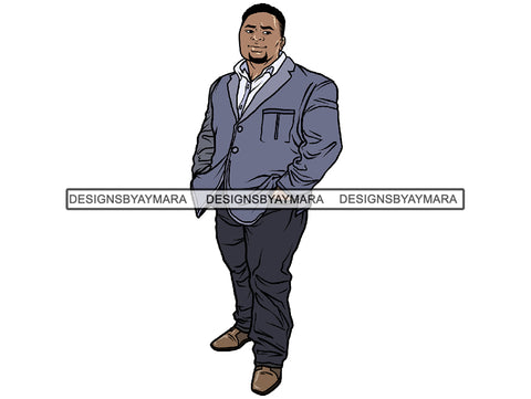 Afro Big and Tall Man #13 PNG Files For Print