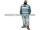 Afro Big and Tall Man #14 PNG Files For Print