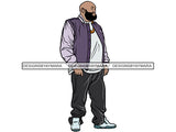 Afro Big and Tall Man #2 PNG Files For Print