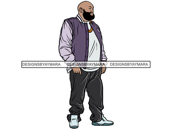 Afro Big and Tall Man #2 PNG Files For Print