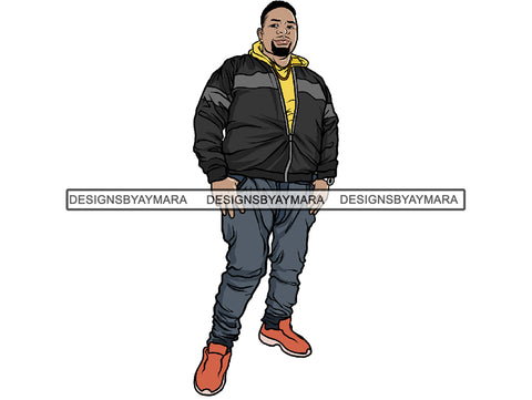 Afro Big and Tall Man #8 PNG Files For Print